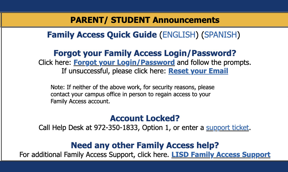 Account Recovery Screen